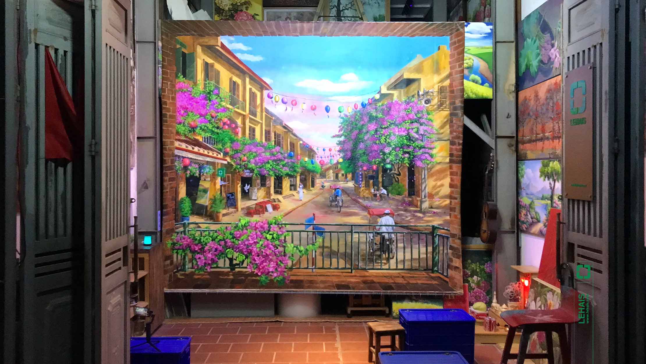 Tranh 3D phát sáng và cùng nghe câu chuyện của phóng viên nghiệp dư 2