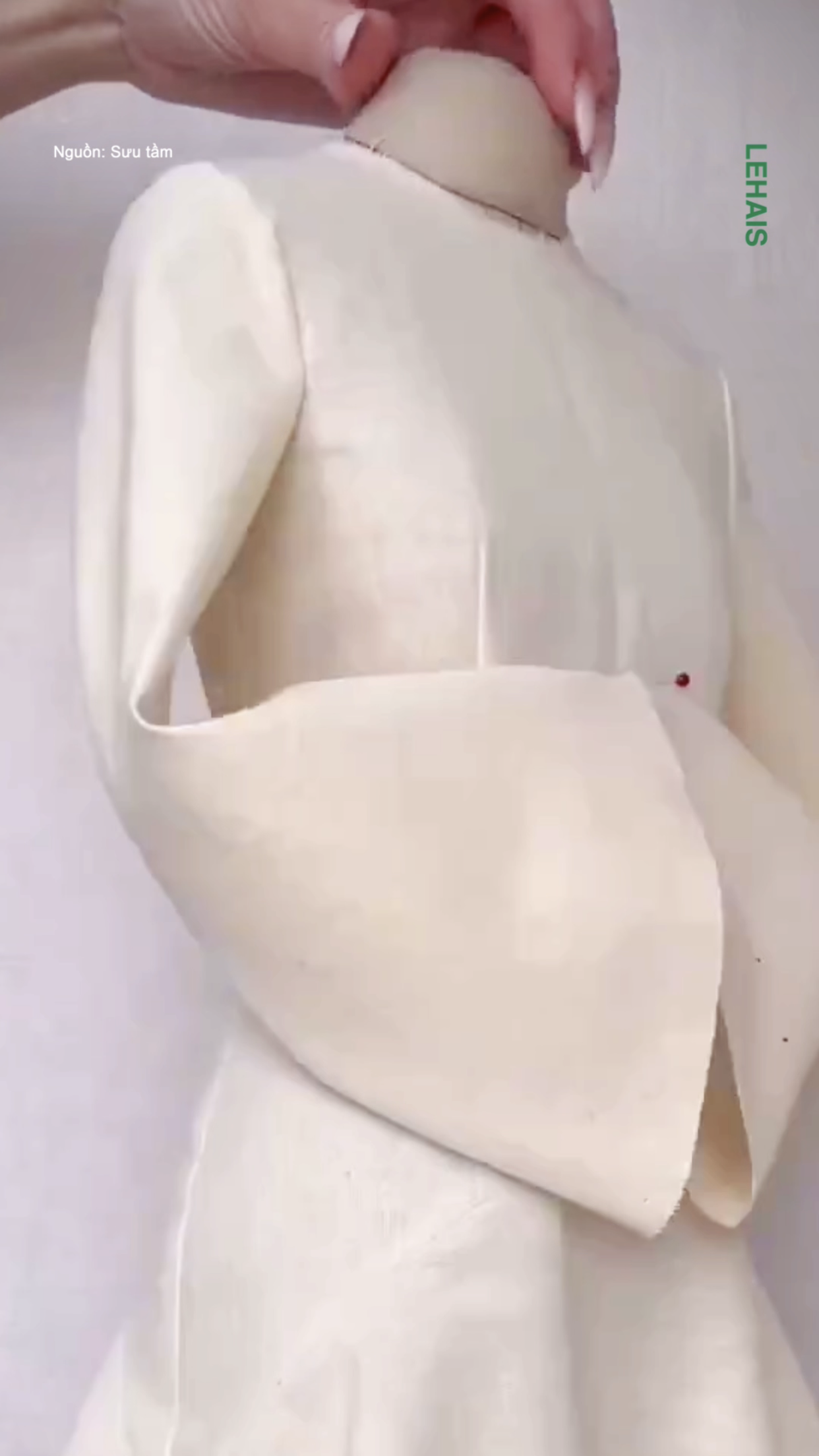 Cách ra mẫu trên vải cho một chiếc váy 1