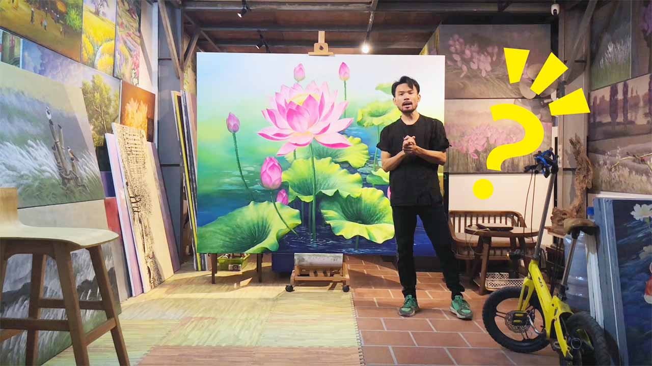 Không hiểu vì sao LEHAIS rất có duyên vẽ những bức tranh hoa sen như thế này?